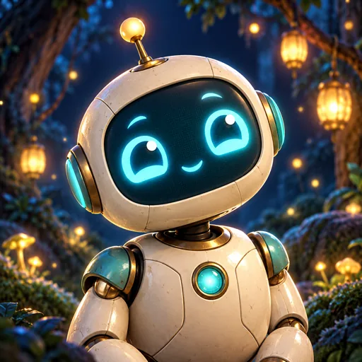 Blinky the Robot, an original illustrated story character